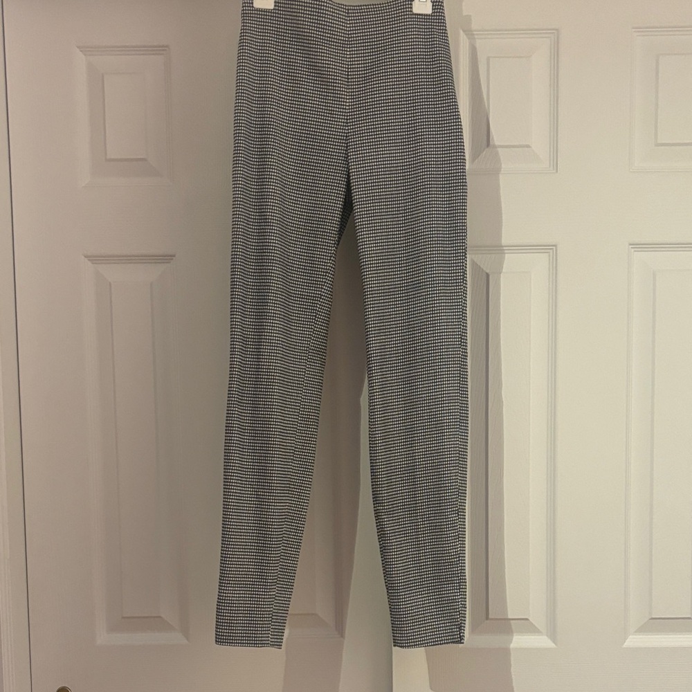 H&M Black and White Checkered Trousers